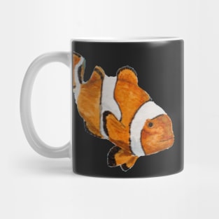 clownfish on blue anemone Mug